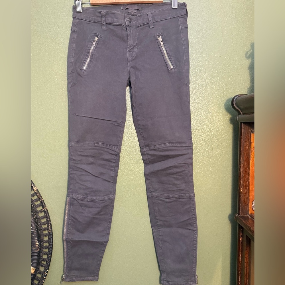 J Brand Charcoal Moto Pants